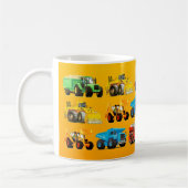Mug Camion de construction d'enfants sur le jaune (Gauche)