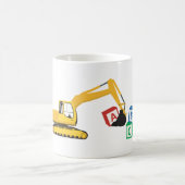 Mug Camion de construction d'excavateur ABC (Centre)