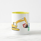 Mug Camion de construction d'excavateur ABC (Centre)