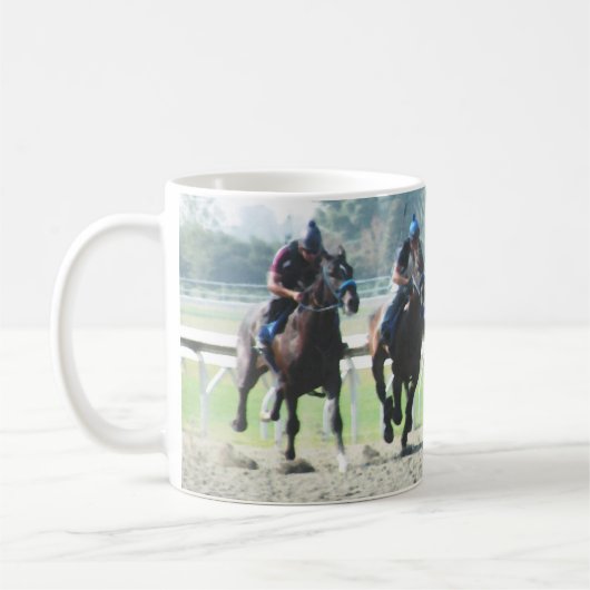 Mug Camion de course de chevaux (Gauche)