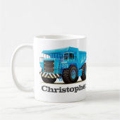 Mug Camion de déchargeur nommé fait sur commande de (Gauche)