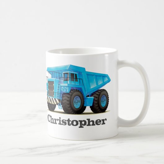 Mug Camion de déchargeur nommé fait sur commande de (Droite)