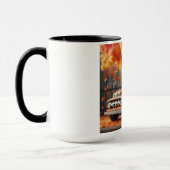 Mug Camion de ferme rustique/vintage d'automne (Gauche)