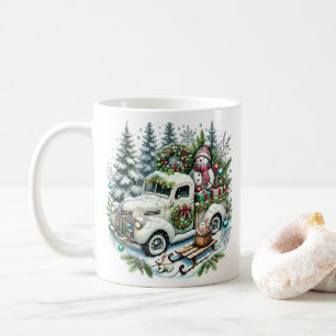 Mug Camion de fête Vintage Noël