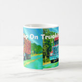 Mug Camion de fret rouge pour enfants et camionneurs (Centre)