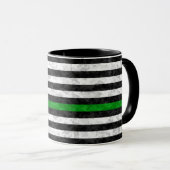 Mug Camion de la ligne verte mince (Devant droit)