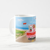 Mug Camion de la Saint-Valentin pour Terrier West High (Devant gauche)