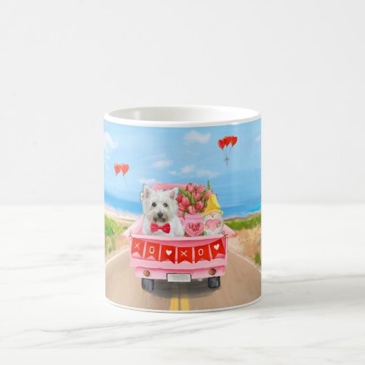 Mug Camion de la Saint-Valentin pour Terrier West High (Centre)