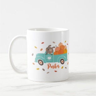 Mug Camion de patchs Citrouille avec chien
