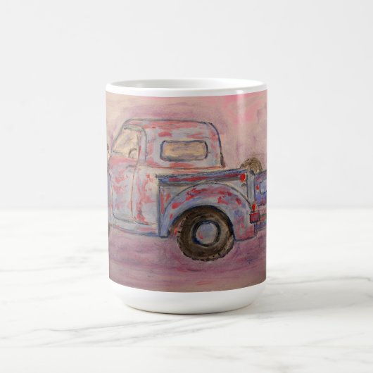Mug camion de patine bleue antique (Centre)