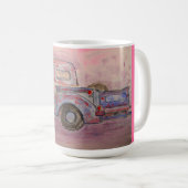 Mug camion de patine bleue antique (Devant droit)