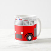 Mug Camion de pompiers (Devant droit)