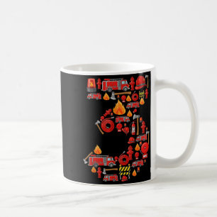 Mug Camion de pompiers 3e anniversaire garçon pompier