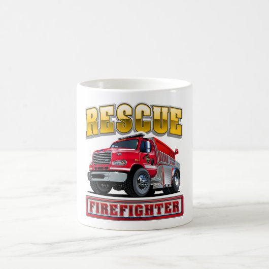Mug Camion de pompiers de dessin animé (Centre)