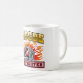 Mug Camion de pompiers de dessin animé (Devant droit)