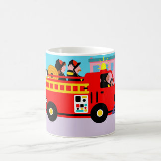 Mug Camion de pompiers occupé