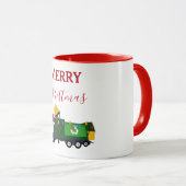 Mug Camion de recyclage de Noël (Devant droit)