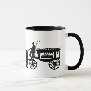 Mug Camion de transport cardiaque Silhouette