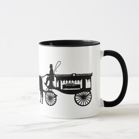 Mug Camion de transport cardiaque Silhouette (Droite)