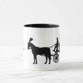 Mug Camion de transport cardiaque Silhouette (Centre)