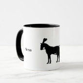 Mug Camion de transport cardiaque Silhouette (Devant gauche)