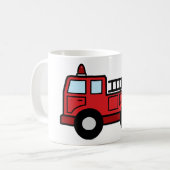 Mug Camion de véhicule de secours de Firetruck de (Devant gauche)