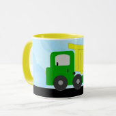 Mug Camion de vidange (jaune) (Devant gauche)
