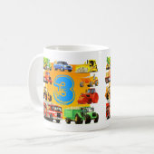 Mug Camion fait sur commande de construction de 3ème (Devant gauche)