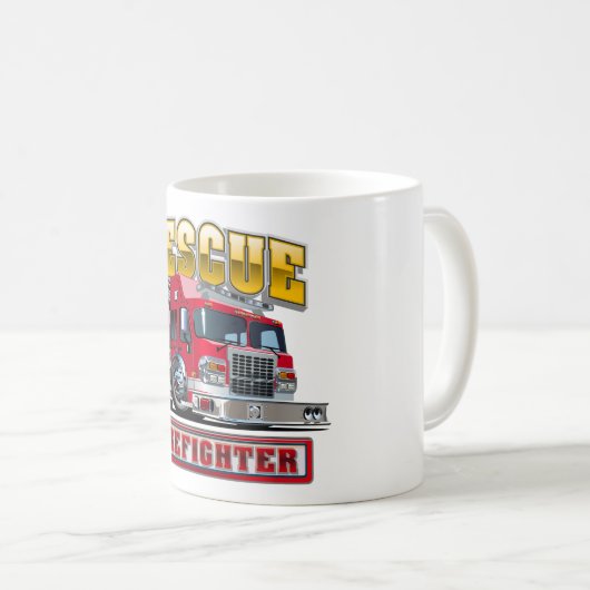 Mug Camion-feu de dessin (Devant droit)