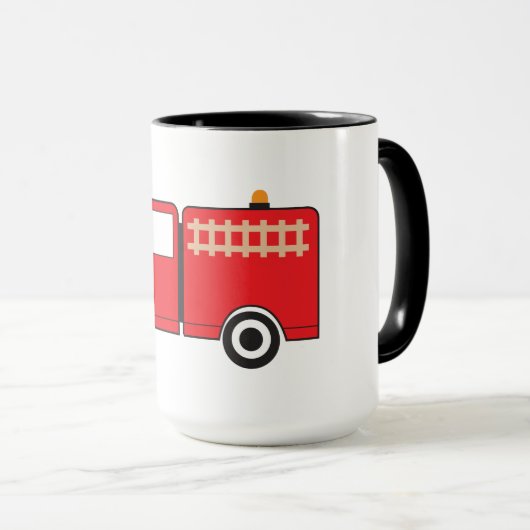 Mug Camion feu rouge (Devant droit)