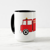 Mug Camion feu rouge (Devant gauche)
