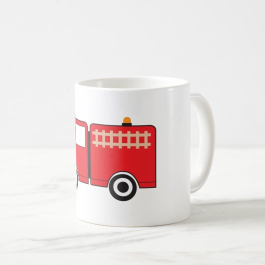 Mug Camion feu rouge (Devant droit)