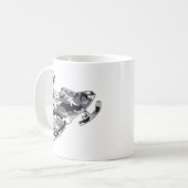 Mug Camion Gray Sled sur copie noire (Devant gauche)