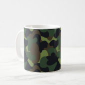 Mug Camion militaire Woodland Vert Brown noir Motif (Devant gauche)