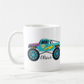 Mug Camion Monster pour garçon de course (Gauche)