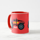 Mug Camion Monster Racing, pour garçons et filles Coff (Devant gauche)