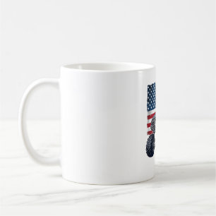 Mug Camion Monstre Patriotique Gravure Vintage Design_