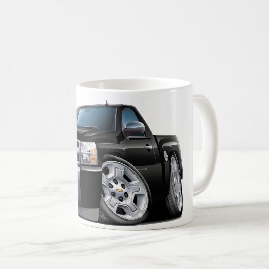 Mug Camion noir de Chevy Silverado (Devant droit)