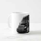 Mug Camion noir de Freightliner Cascadia (Devant gauche)