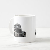 Mug Camion noir de Peterbilt (Devant gauche)