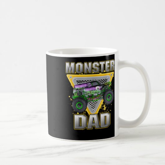 Mug Camion Papa Fête des pères Monster Camion Sont Ma  (Droite)
