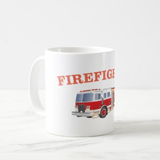 Mug Camion pompier (Devant gauche)