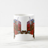 Mug Camion reflété de rouge semi (Centre)