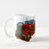 Mug Camion reflété de rouge semi (Gauche)