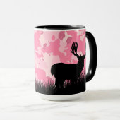 Mug Camion rose blanc Buck Deer (Devant droit)
