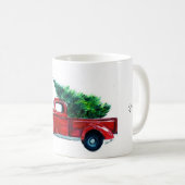 Mug Camion rouge - Musique de Noël (Devant droit)