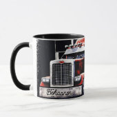 Mug Camion semi-pavillon américain personnalisé (Gauche)