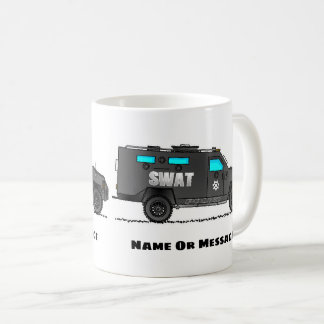 Mug Camion SWAT de la police. Voiture de flic Officier