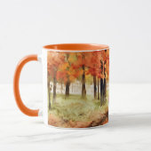 Mug Camionnette Orange Vintage en Automne (Gauche)