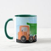 Mug Camions à pompe jaune et orange (Gauche)